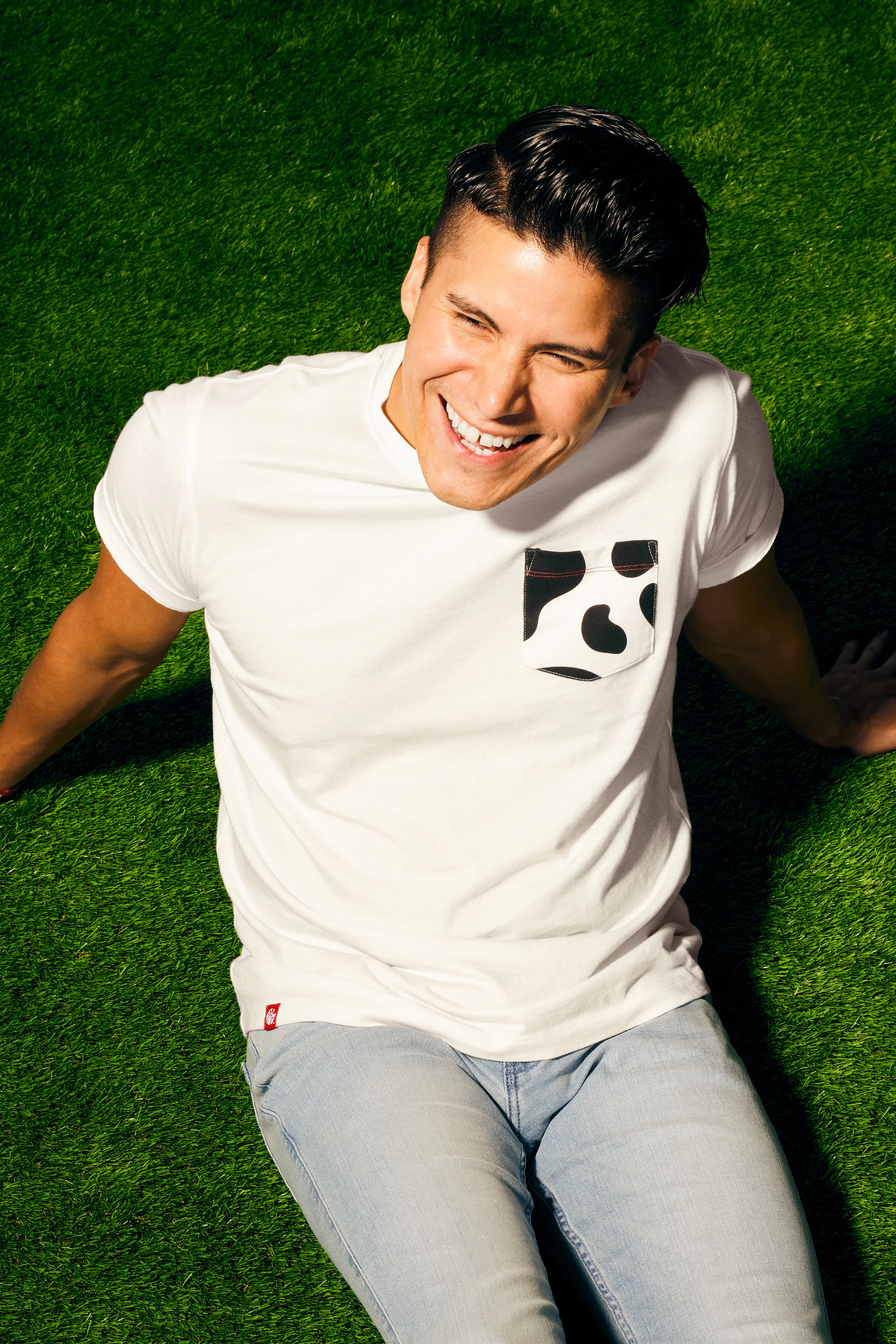 Cow Print Pocket Tee - Image 5