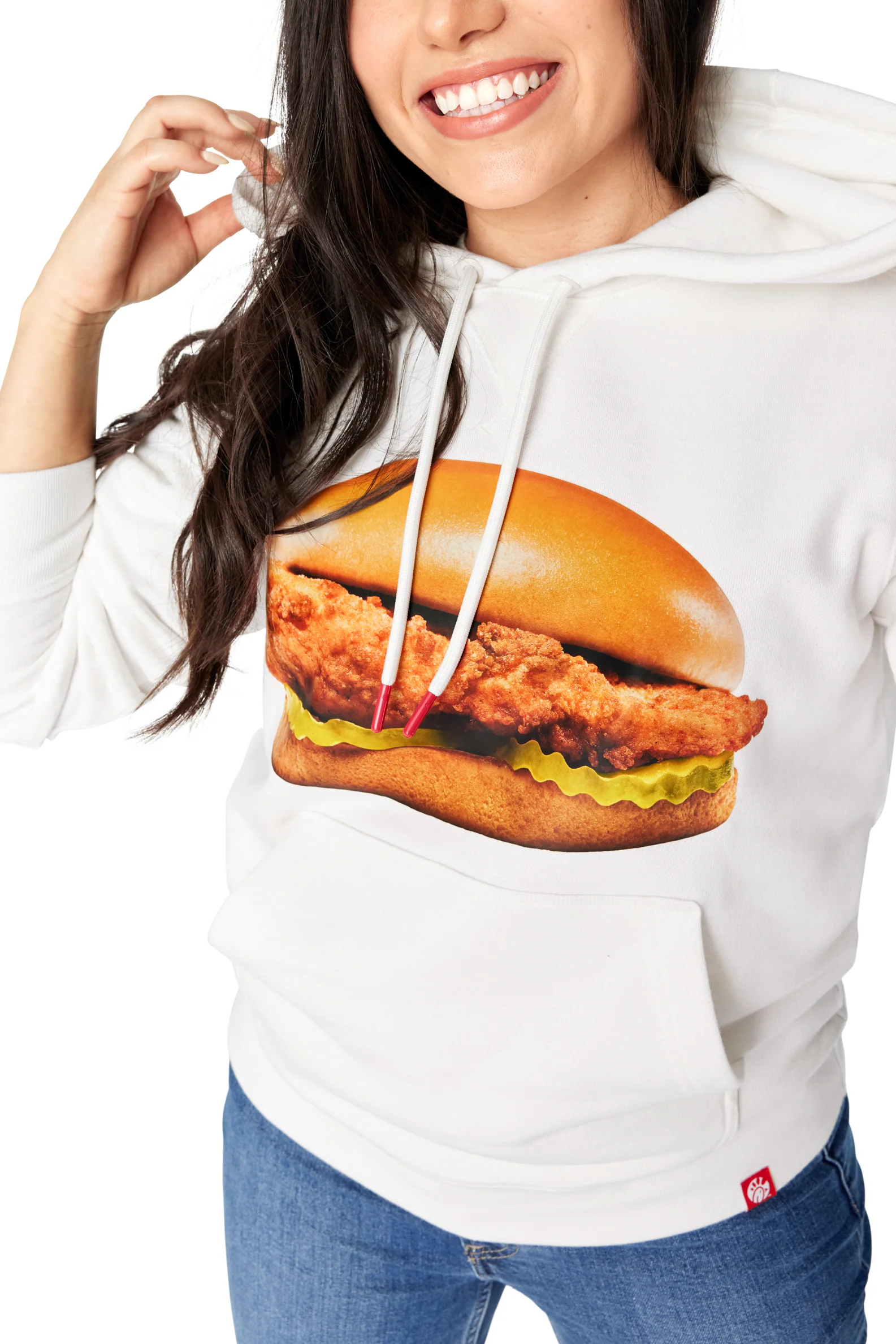 Original Chick‑fil‑A® Chicken Sandwich Print Hoodie - Image 4